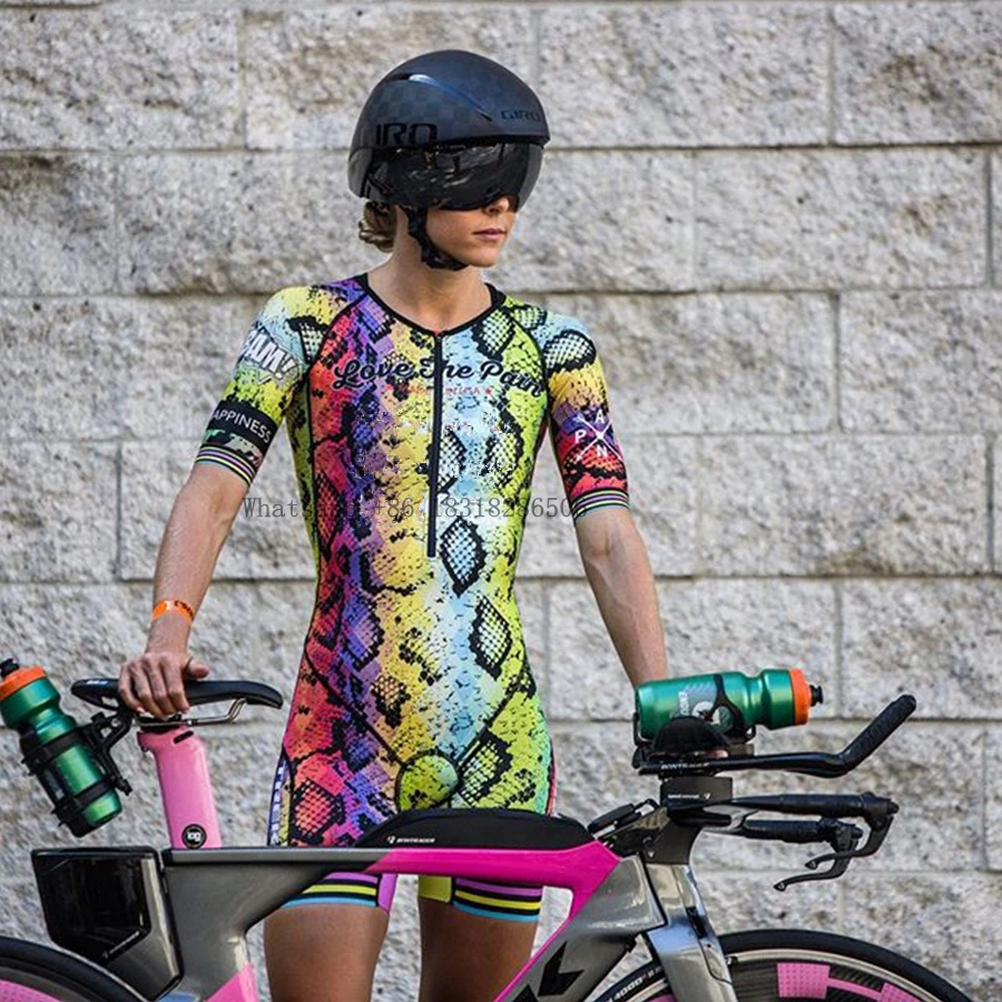 triathlon LOVE PAIN, новинка, женская одежда для велоспорта, сексуальный комбинезон, MTB, для велоспорта, Триатлон, спортивный костюм, высокое качество - Цвет: triathlon
