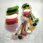 2 шт.компл. роликовый массажер для лица, нефритовый массажер для лица с двумя головками, подтяжка тела, истончение шеи, лифтинг-инструмент соскабливающая доска