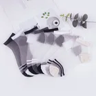 Носки женские тонкие в стиле пэчворк, тонкие прозрачные мягкие воздухопроницаемые короткие, модные повседневные Оригинальные короткие, на весну