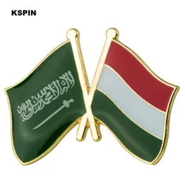 XY0486-11 Флаг Саудовской Аравии Флаг дружбы нагрудные булавки флаг нагрудные булавки значок с флагом страны флаг значок брошь - Окраска металла: XY0486-11