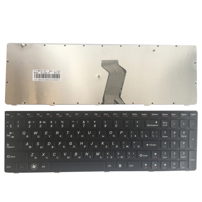

NEW Russian/RU Laptop Keyboard for Lenovo G580 Z580A G585 G590 P580 P585 G580A Z580 Z585 N580 25206659 MP-10A33US-686CW