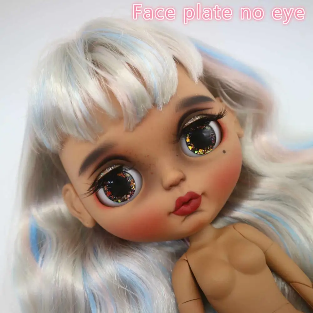 Face plate no eye Предпродажа изготовление на заказ кукла DIY Обнаженная blyth кукла 20190911 - Цвет: Face plate no eye