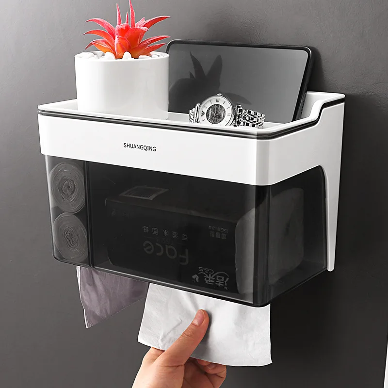 Поднос для ванной комнаты держатель салфетки водонепроницаемый контейнер