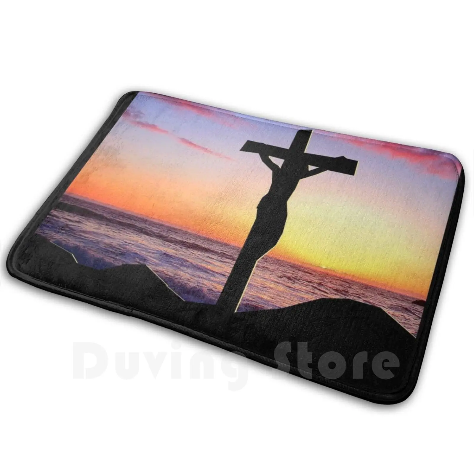 

True King Carpet Mat Rug Cushion Soft Non - Slip God Jesus Christ Bible Christian Faith Christianity Verse Bible Verse Jesus