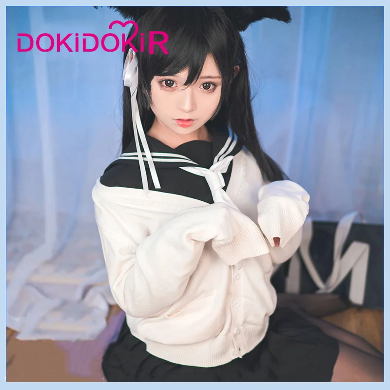 

DokiDoki-R Game Cosplay Azur Lane IJN Atago JK Uniform Costume Women Cute Kawaii Suits Azur Lane IJN Atago Cosplay Costume