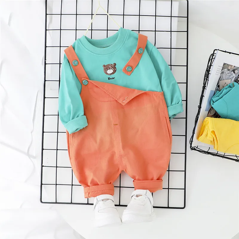 Комплект одежды из 100% хлопка для мальчиков от 0 до 5 лет новинка 2020 года весенний