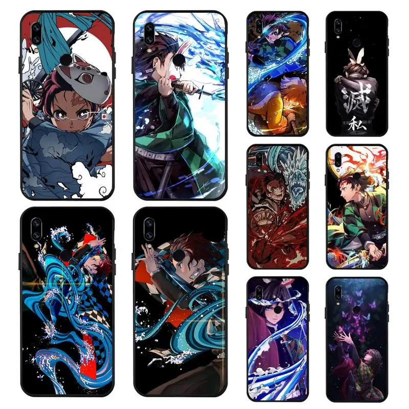 

Anime Demon Slayer Kimetsu Phone Case For Xiaomi Redmi note 8 9 pro 7 8T 9A 9S K20