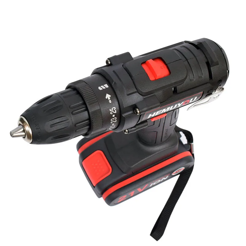 Аккумуляторная дрель шуруповерт 21 в с литиевой батареей|Электрические дрели| |