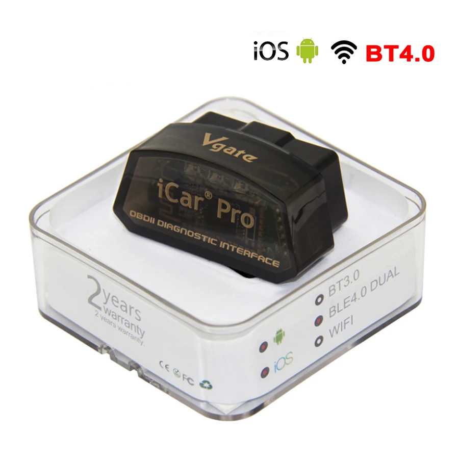 Vgate iCar Pro Bluetooth 4 0/WIFI OBD2 сканер для IOS Android OBD II диагностический