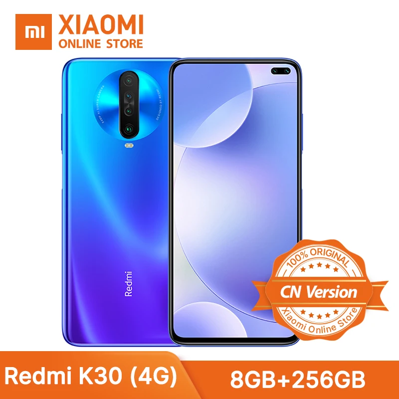 Оригинальный Смартфон Xiaomi Redmi K30 8 ГБ 256 4G Snapdragon 730G Восьмиядерный 6 67 &quot 4500 мАч 64 мп +
