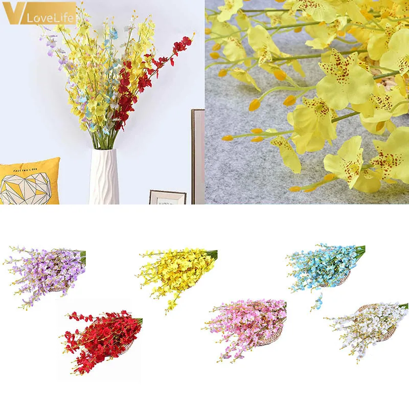 Искусственные орхидеи 97 см искусственные шелковые цветы для танцев женские