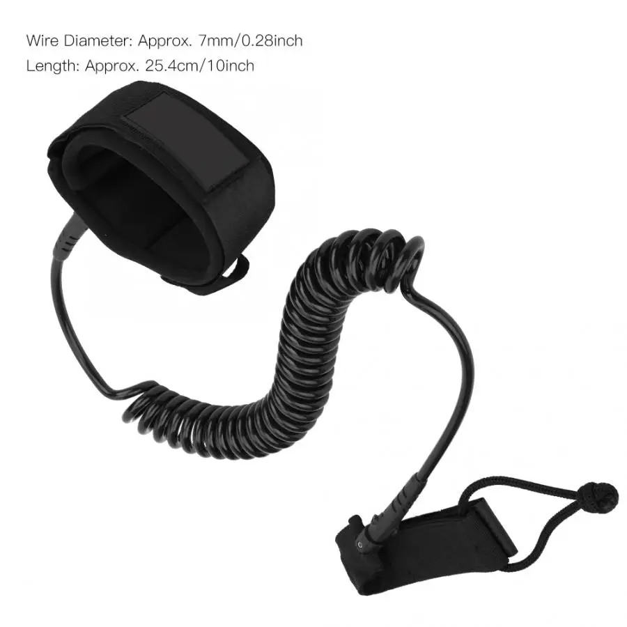 Портативный резиновый кабель диаметром 7 мм 10 дюймов легкий трос для серфинга