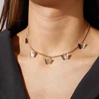Новый продукт Ретро металлическая золотая цепочка ожерелье с бабочкой для женщин модное ожерелье бабочка кулон подарок для девушки