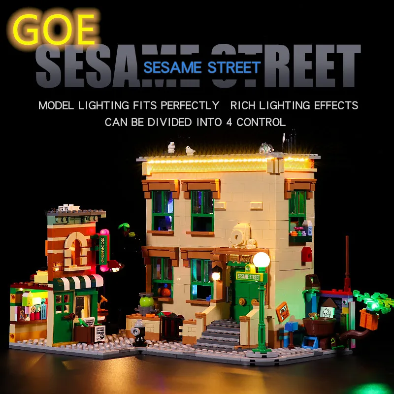 

LED Light Kit For Lego 21324 Compatible With sesame street(Only LED Light Included)