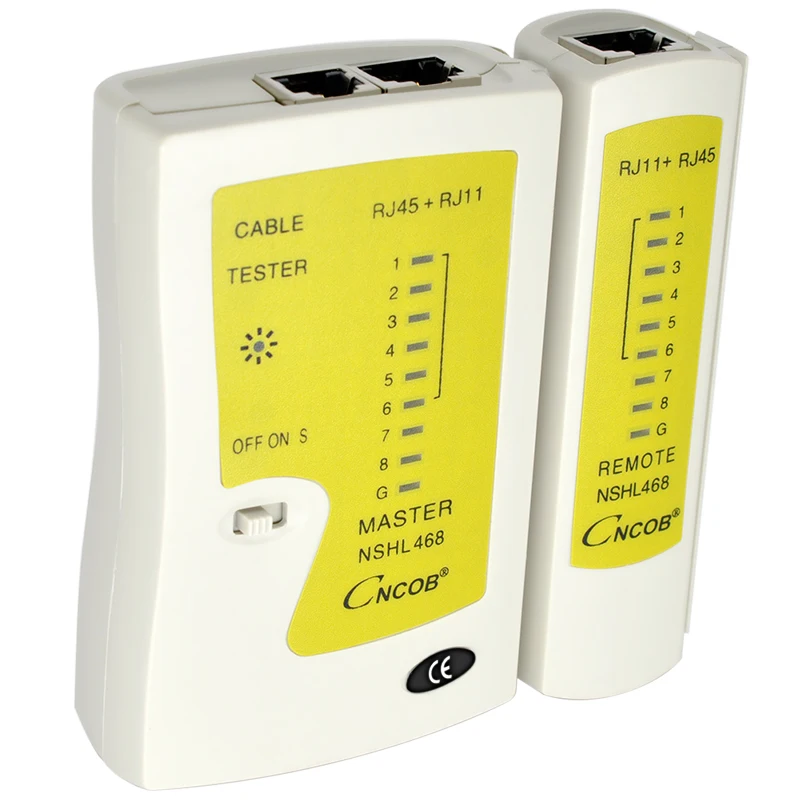 Сетевой Кабельный тестер CNCOB RJ45 и RJ11 инструмент для тестирования сети Ethernet LAN Cat5e