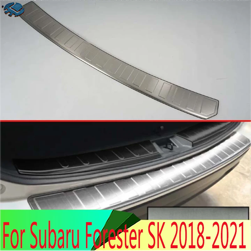 

For Subaru Forester SK 2018-2021 Stainless Steel Rear bumper protection window sill outside trunks decorative plate pedal