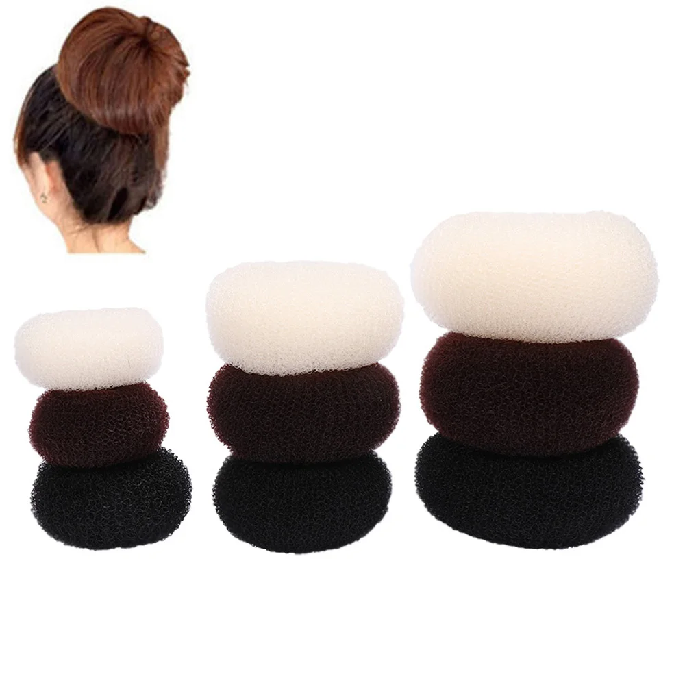 1 шт. приспособление для пучка волос в виде пончика искусственное простое большое