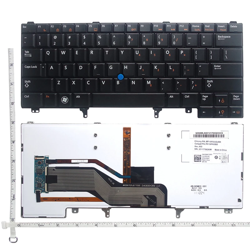 Клавиатура GZEELE XT3 для Dell Latitude E6420 E6430 E6440 черный цвет с подсветкой | Компьютеры и