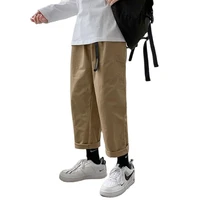 mens clothing autumn trendy casual pants can wear straight all seasons khaki movement college streets 2021 package mail