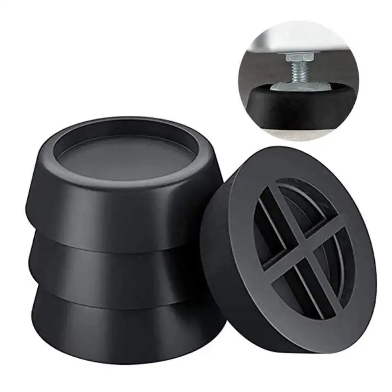 4Pcs Anti Vibration Pads Washing Machine Feet Mat Rubber Legs Slipstop Noise-reducing Furniture Lifting Foot Base Stand | Строительство