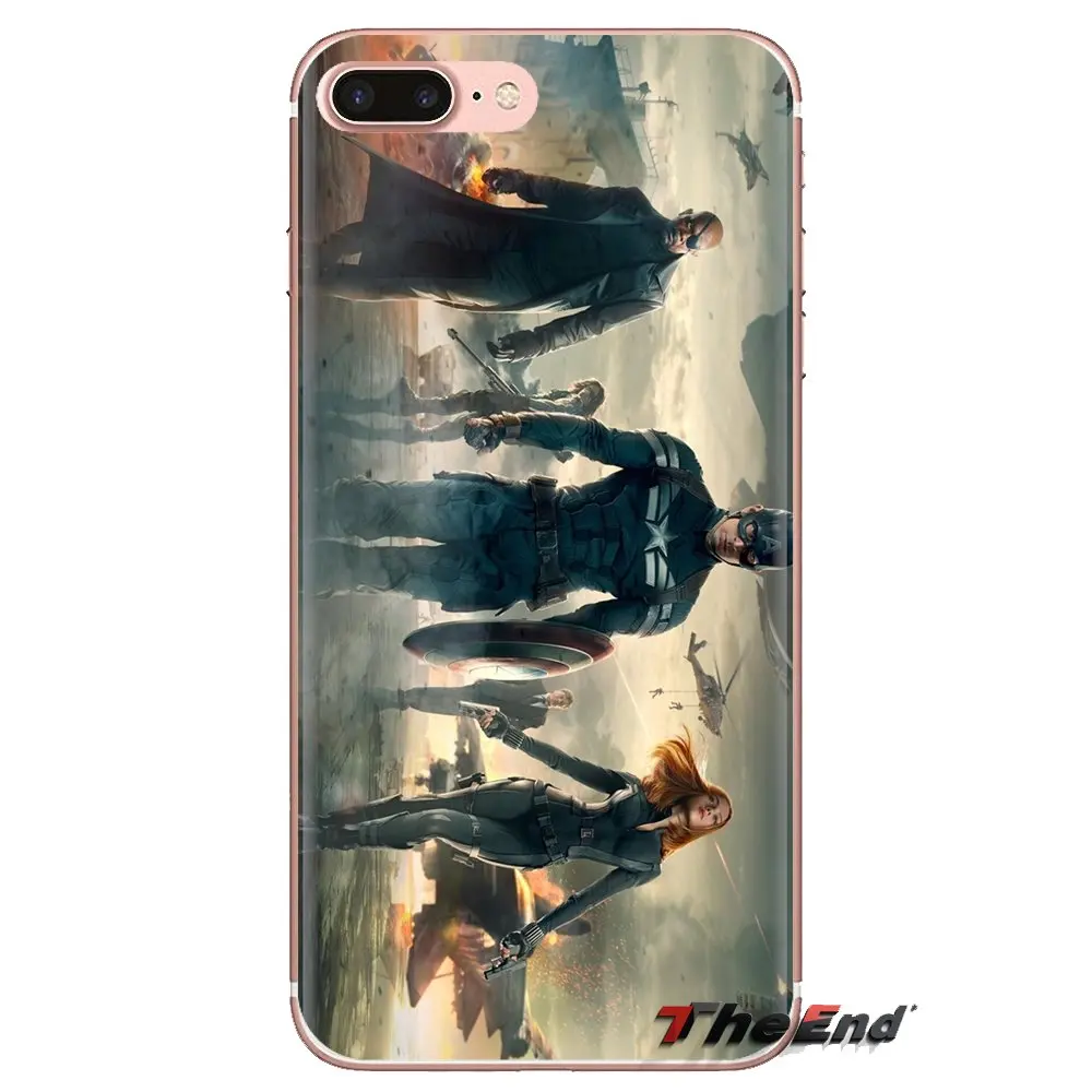 For Samsung Galaxy S2 S3 S4 S5 MINI S6 S7 edge S8 S9 Plus Note 2 3 4 5 8 Coque Fundas Winter Soldier Soft Transparent Shell Case |