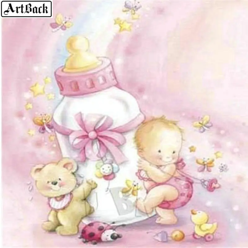 Алмазная мозаика ARTBACK 5d сделай сам алмазная живопись мультяшная детская бутылка