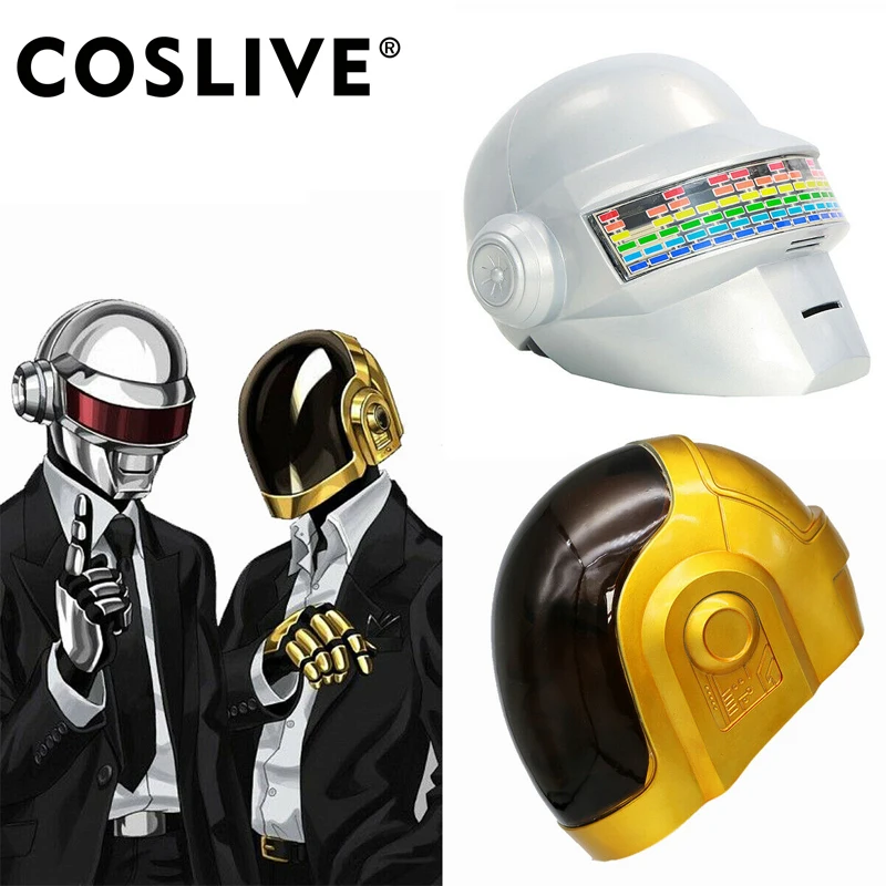 Coslive Daft панк маска косплей шлем на всю голову костюм причудливые реквизиты