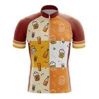 beer pattern cycling jersey cycling clothing apparel quick dry moisture wicking cycling sports