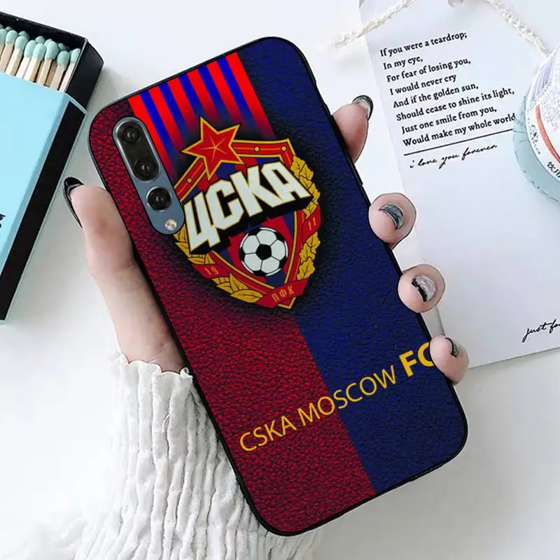 

Hot Russia PFC CSKA Moscow Phone Case for Huawei P30 40 20 10 8 9 lite pro plus Psmart2019