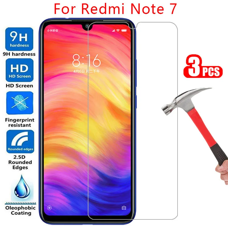 

Защитное закаленное стекло для xiaomi redmi note 7, защита экрана на ksiomi readmi note7, не not7, пленка xiomi redmy remi red mi