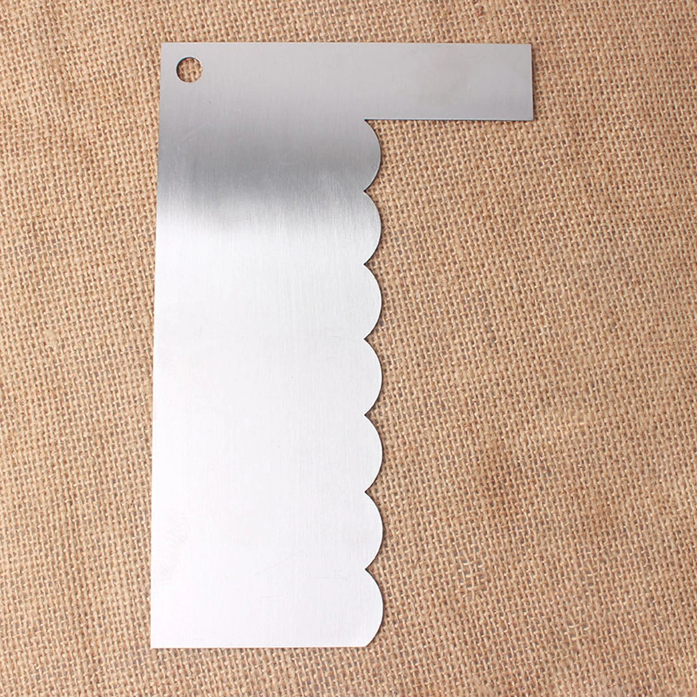 Высокое качество нержавеющая сталь крем Гладкий край торта шпатель выпечки