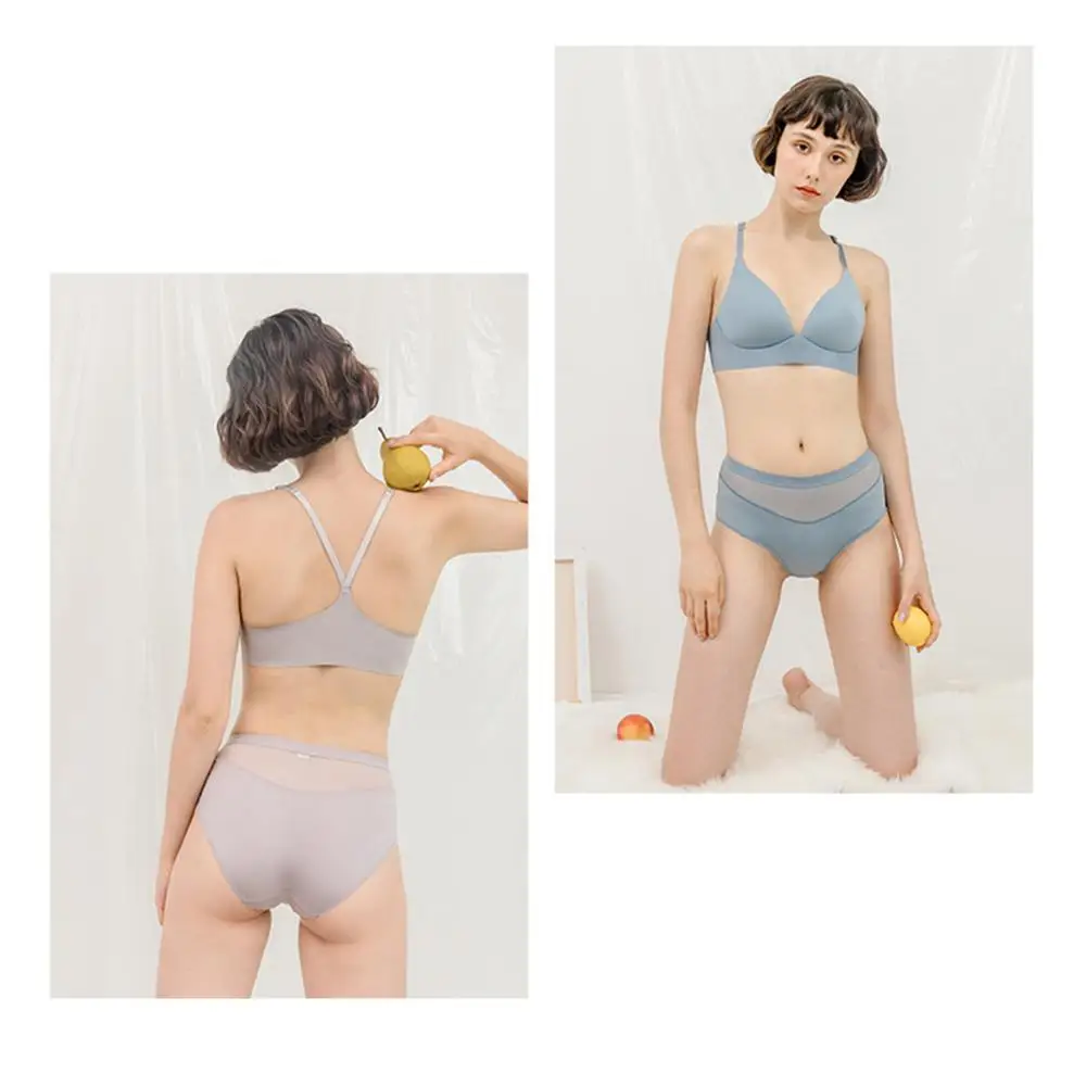 

SXTHAENOO New Top Sexy Underwear Set Cotton Push-up Bra and Panty Sets 3/4 Cup Brand Lingerie Set Women Deep V Brassiere
