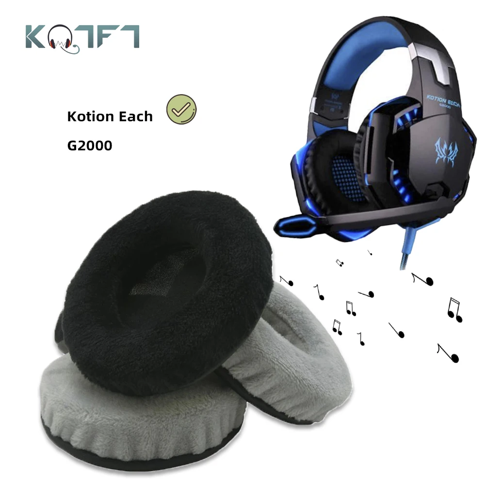 KQTFT 1 пара бархатных Запасные подушечки для Игровые наушники Kotion G2000 G 2000 г