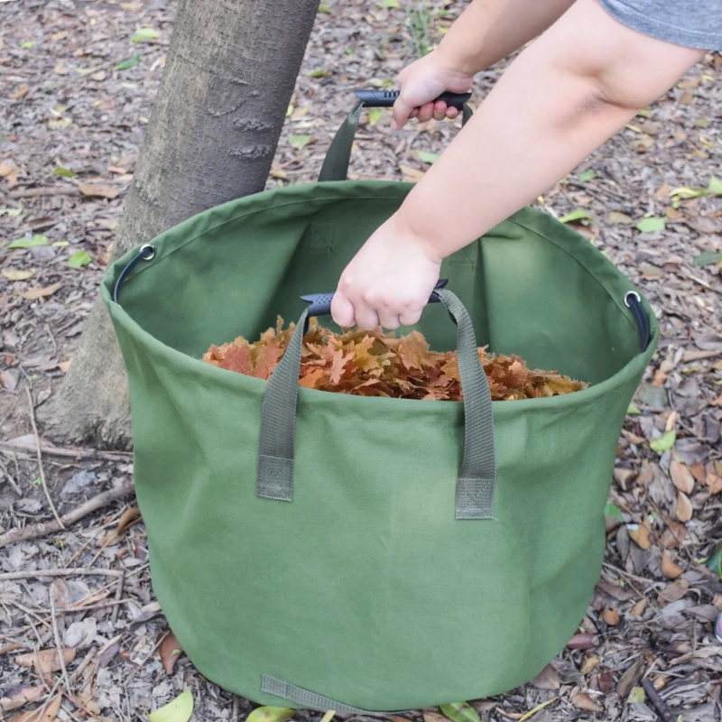 

Outdoor Garbage Storage Bag, Garden Leaf Garbage Bag Yard Waste Bag Green