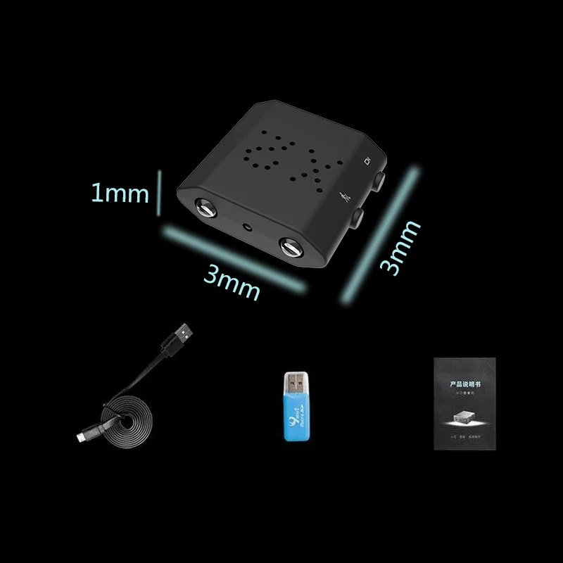 Мини камера X2 XD IR CUT мини HD 1080P с ночным монитором видеорегистратор DV 2019|Компактные