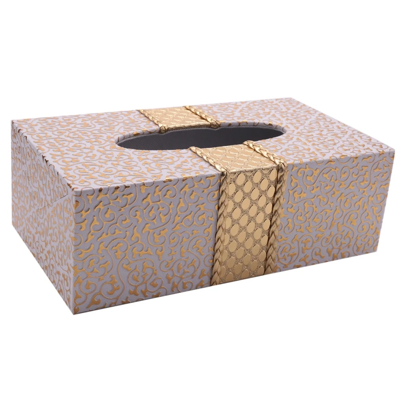

Car Home Rectangle Shaped Tissue Box Household Living Room Desktop Napkin Tissue Holder
