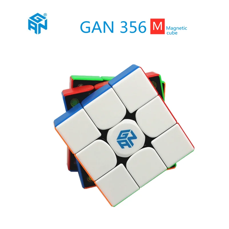 GAN 356 M 3x3x3 Магнитный куб 3x3x 3 скоростной без наклеек GAN356M профессиональный