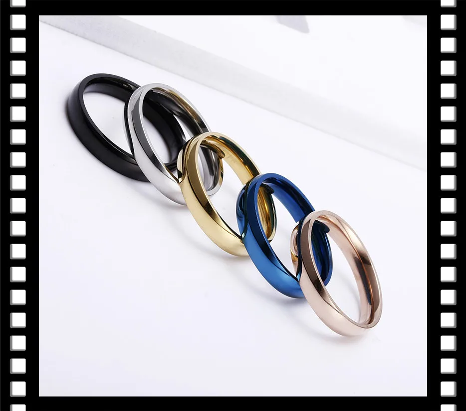 Блестящее боковое кольцо для мужчин и женщин пять цветов подходит нетонких
