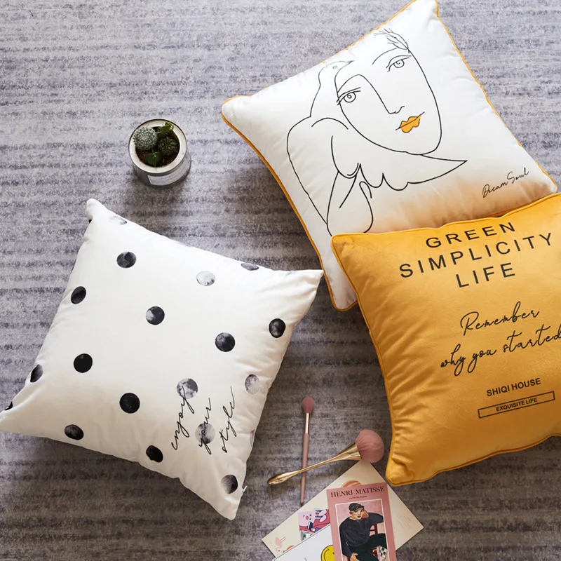 Роскошный светильник высокого качества бархатная наволочка для подушки