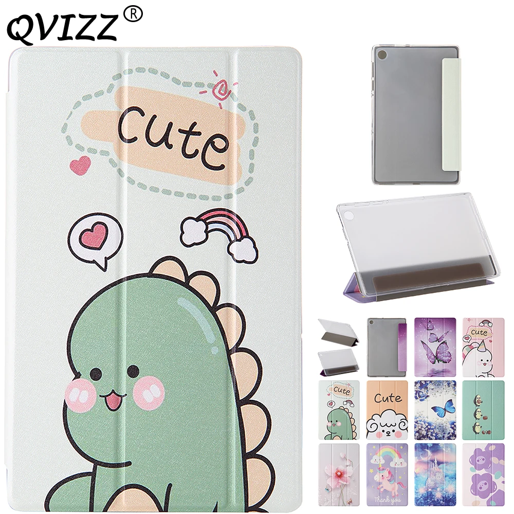 

Cute Patterned Case For Lenovo M10 Plus 10.3 Fold Tablet Cover Tab M10 FHD Plus TB-X606F Soft TPU Smart Auto Wake Sleep Shell