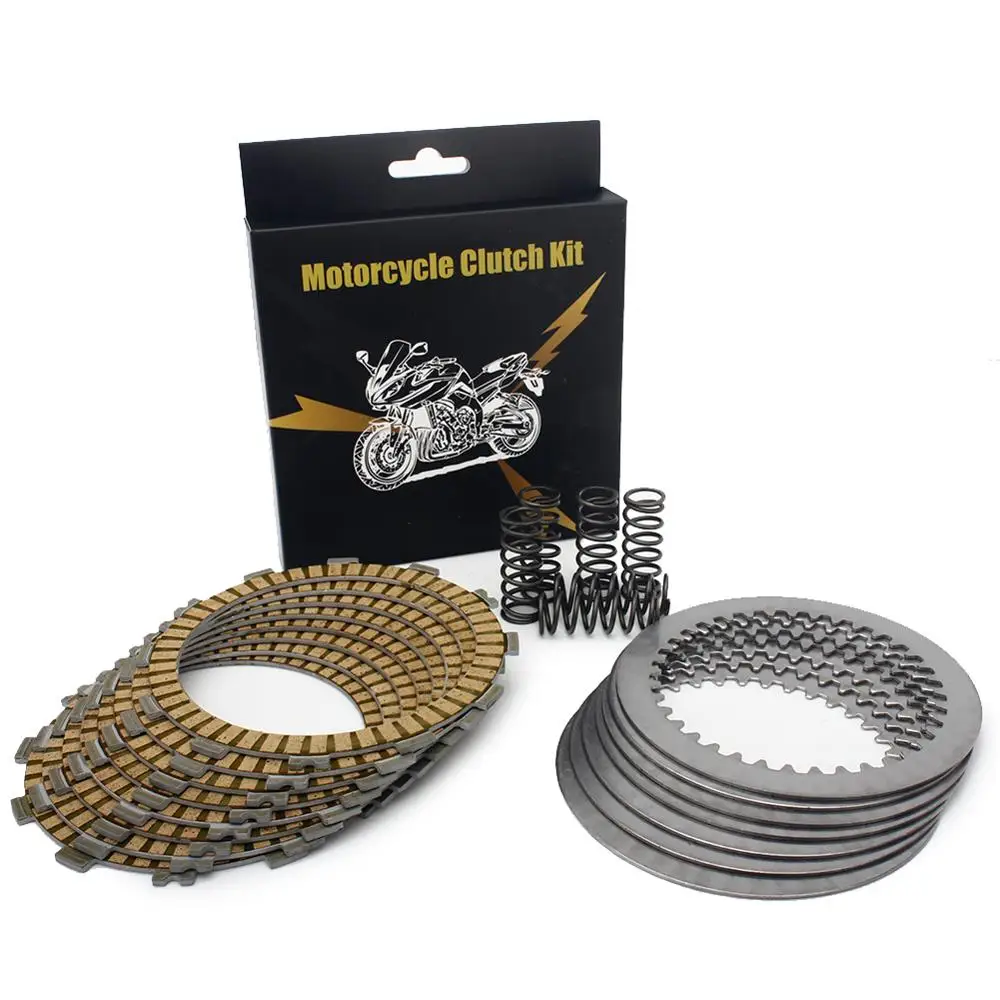 BIKINGBOY полный комплект фрикционные стальные пластины сцепления пружины для Kawasaki KX