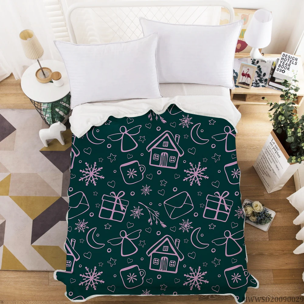 ?? Milsleep 2021新しい毛布メリークリスマス毛布カスタムソフト暖かい毛布ドロップ無料
