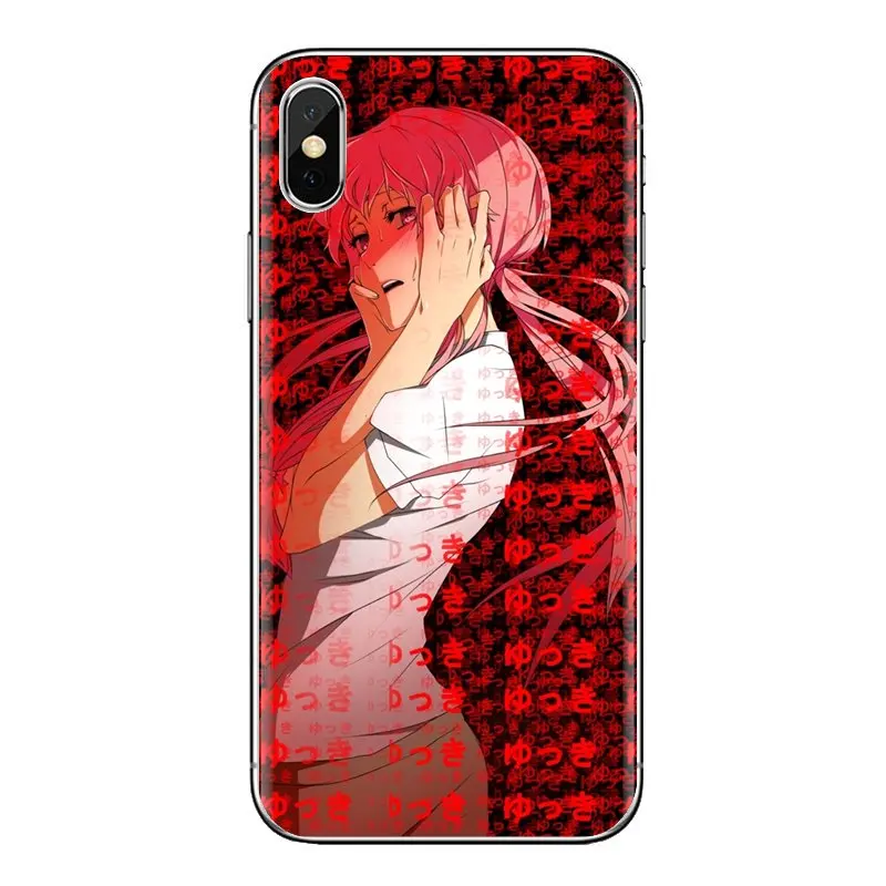 anime girl Gasai Yuno Future Diary Silicone Phone Skin Case For Xiaomi Redmi 4A S2 Note 3 3S 4 4X 5 Plus 6 7 6A Pro Pocophone F1 |