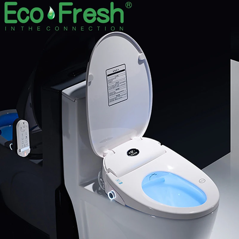 Ecofresh wc Авто спа Смарт сиденье для унитаза Умная Ручка ЖК дисплей крышка