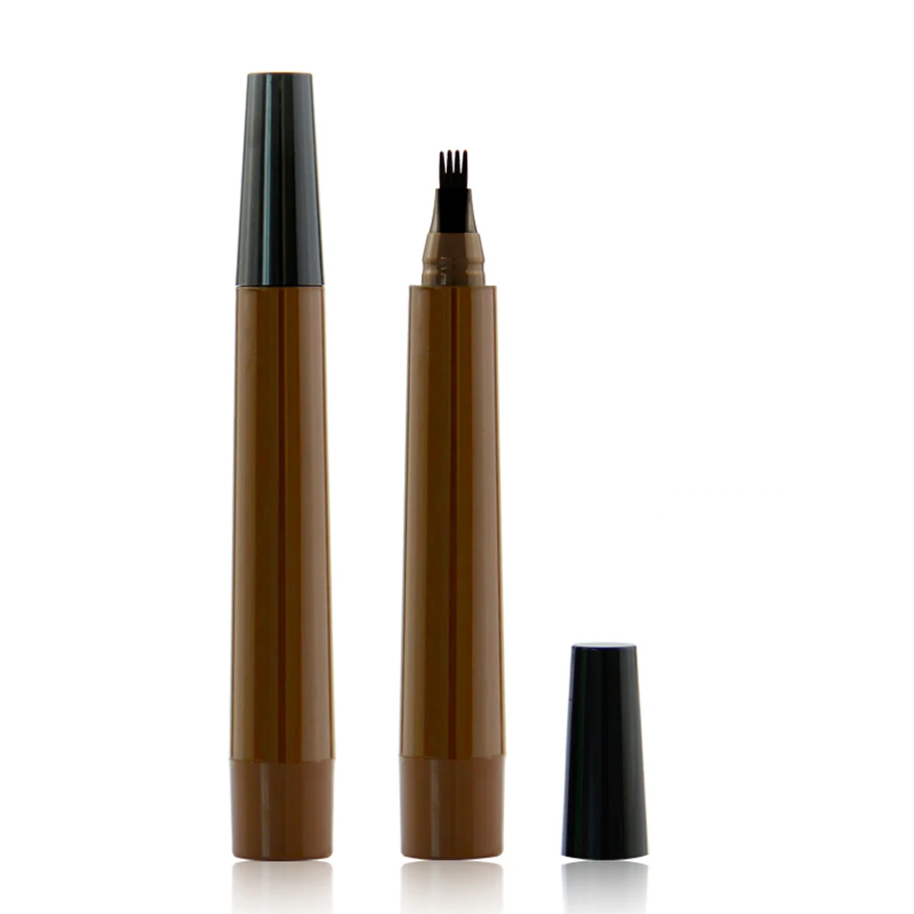 

OEM Private Label Liquid Eyebrow Pen Microcarving Waterproof Four-pointed Brown Eye Makeup Pencil Custom Cosmetic
