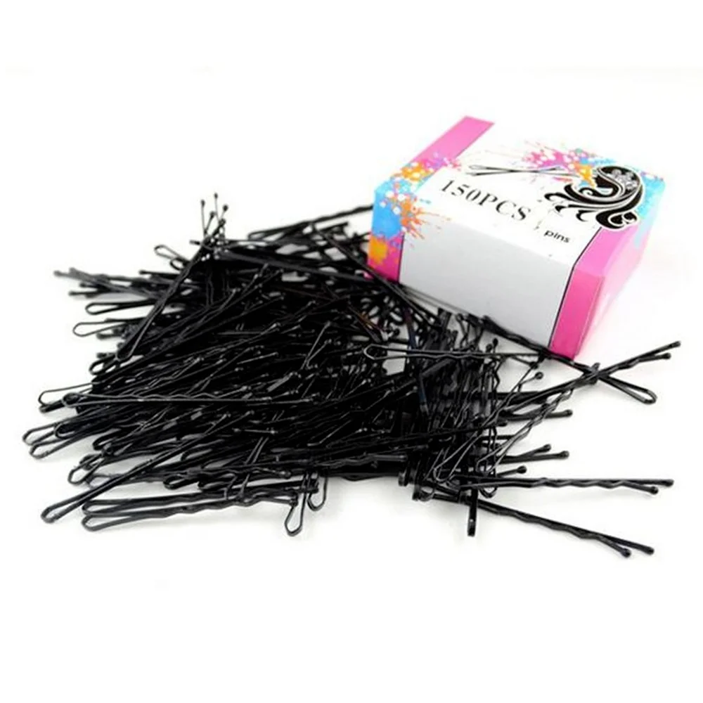 100pcs/lot Hair Clips Small Black Hairpins for Women Pin Lady Bobby Pins Invisible Wave Hairgrip Barrettes Accessories | Красота и