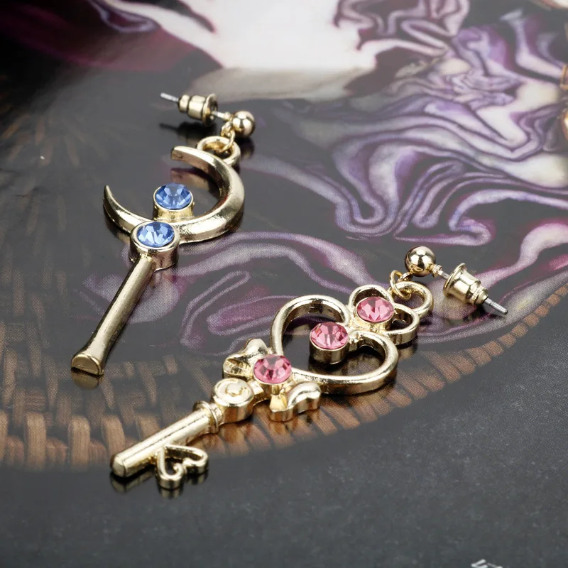 

Fashion Cartoon Anime Sailor Moon Landing Earrings Cosplay Cardcaptor Cherry Blossom Dangle Earrings Gift Jewelry for Women Girl