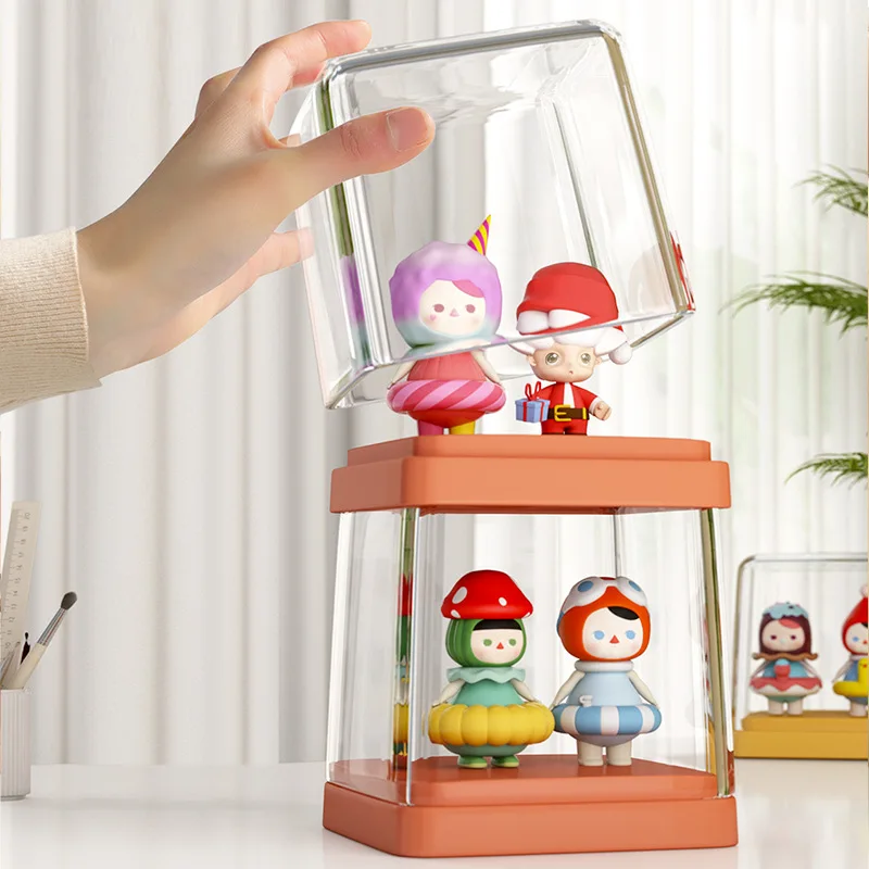 

Blind Box Garage Kit Doll Storage Box Hd Transparent Toy Pvc Figure Garage Kit Organizer Box Thick Material Noble Storage Bins