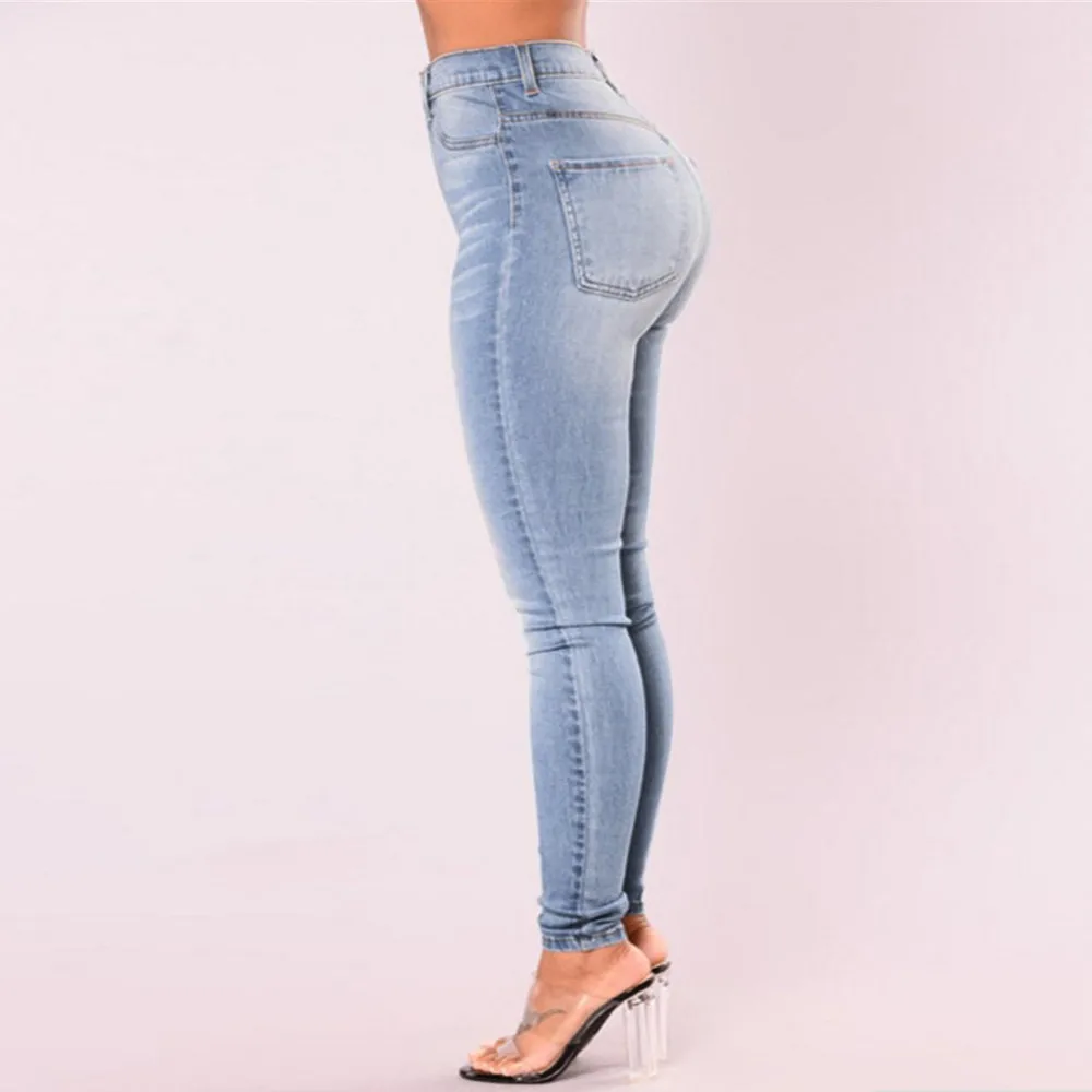 

New 2020 High Waist Jeans Boyfriend Jeans For Women Faddish Wash Fat Denim Skinny Jeans Woman Plus Size Push Up Pencil Mom Pants