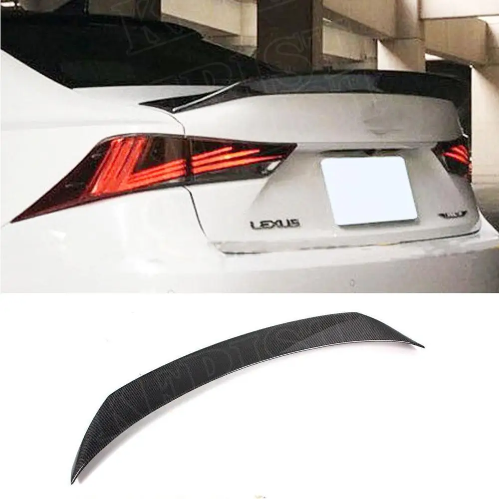 

for lexues IS200t IS250 IS350 2014-2018 ar styling carbon fiber spoiler wing